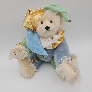 Ted E Tail Jointed Mohair Jester 12" Bear by Linda Suzanne RARE LE #33/50